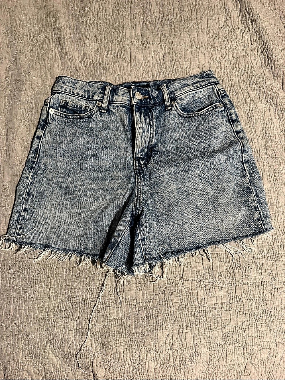 Banana republic Curve Love High Rise Mom Shorts Blue